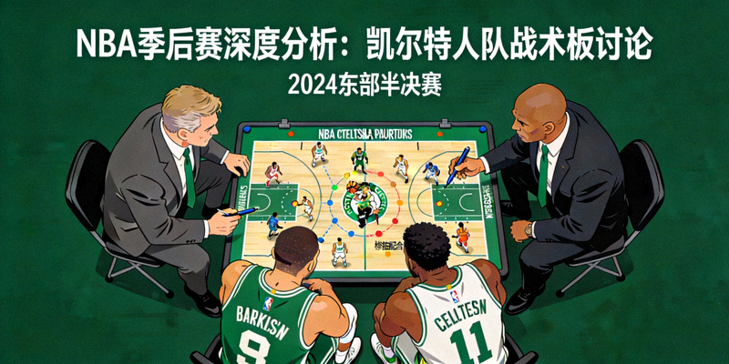 NBA季后赛深度分析 - 凯尔特人队战术板讨论画面